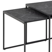 Infinity Square/Coffee Table Setin Matt Black Set of 3 – image 10