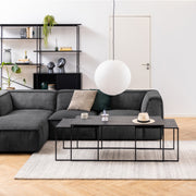 Infinity Square/Coffee Table Setin Matt Black Set of 3 – image 4