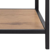 Seaford Bookcase with 5 Shelves in Black and Oak – image 6