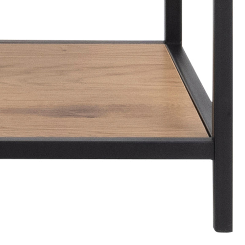 Seaford Bookcase with 5 Shelves in Black and Oak – image 6