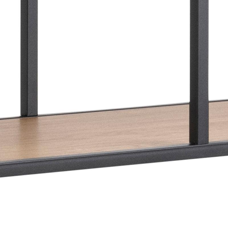 Seaford Bookcase with 5 Shelves in Black and Oak – image 7