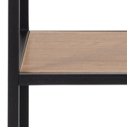 Seaford Bookcase with 5 Shelves in Black and Oak – image 8