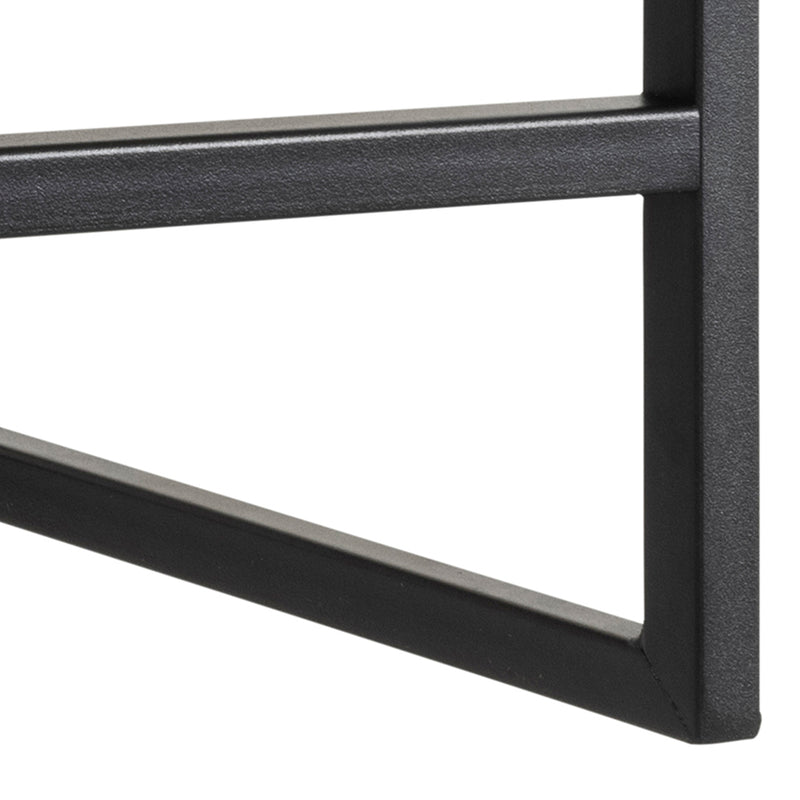 Seaford Black Metal Coat Rack with Oak Top – image 10