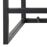 Seaford Black Metal Coat Rack with Oak Top – image 9