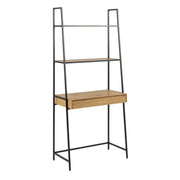 Seaford Bookcase with 1 Drawer in Black and Oak – image 1