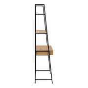 Seaford Bookcase with 1 Drawer in Black and Oak – image 3
