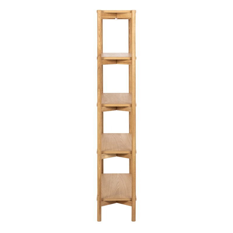 Braidwood Bookcase with 4 Shelves – Oak – image 3