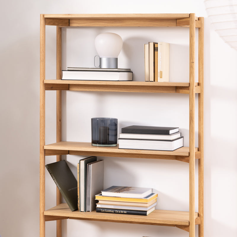 Braidwood Bookcase with 4 Shelves – Oak – image 5