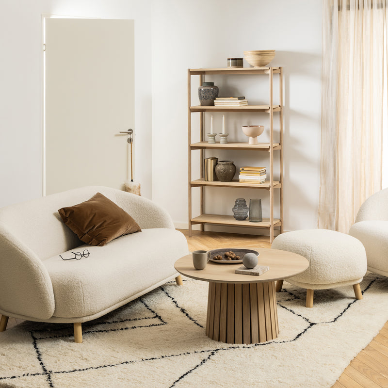Braidwood Bookcase with 4 Shelves – White – image 4