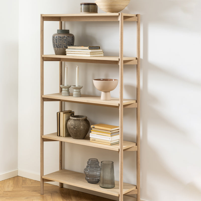 Braidwood Bookcase with 4 Shelves – White – image 5