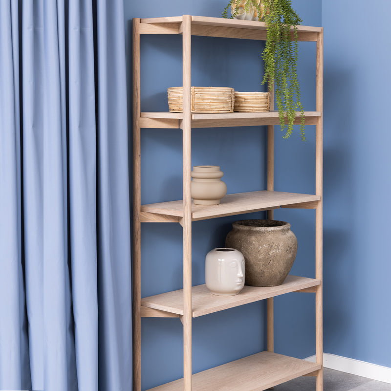Braidwood Bookcase with 4 Shelves – White – image 7