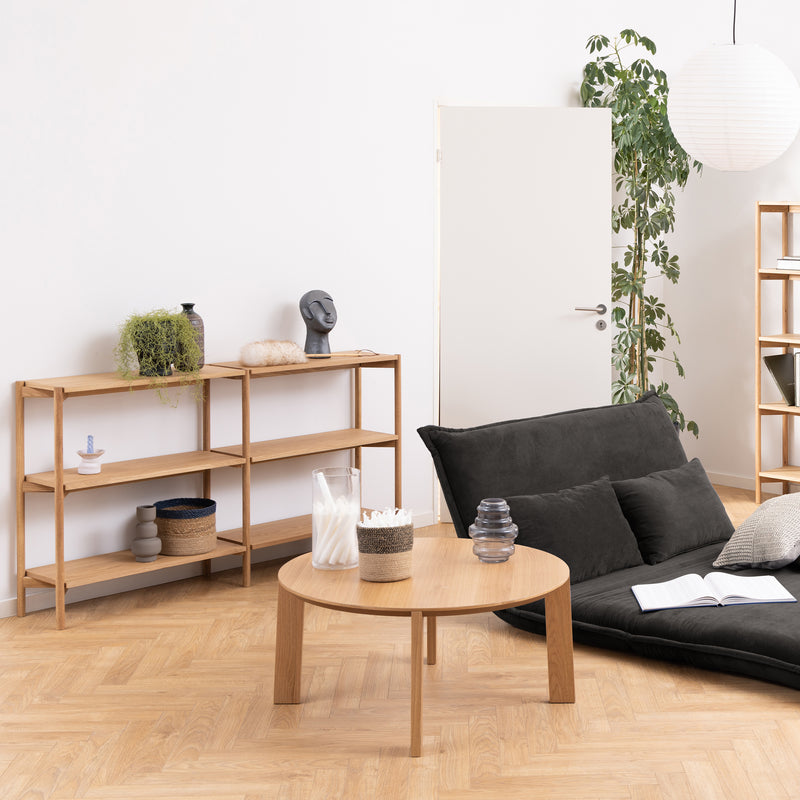 Braidwood Bookcase with 4 Shelves – Oak – image 4