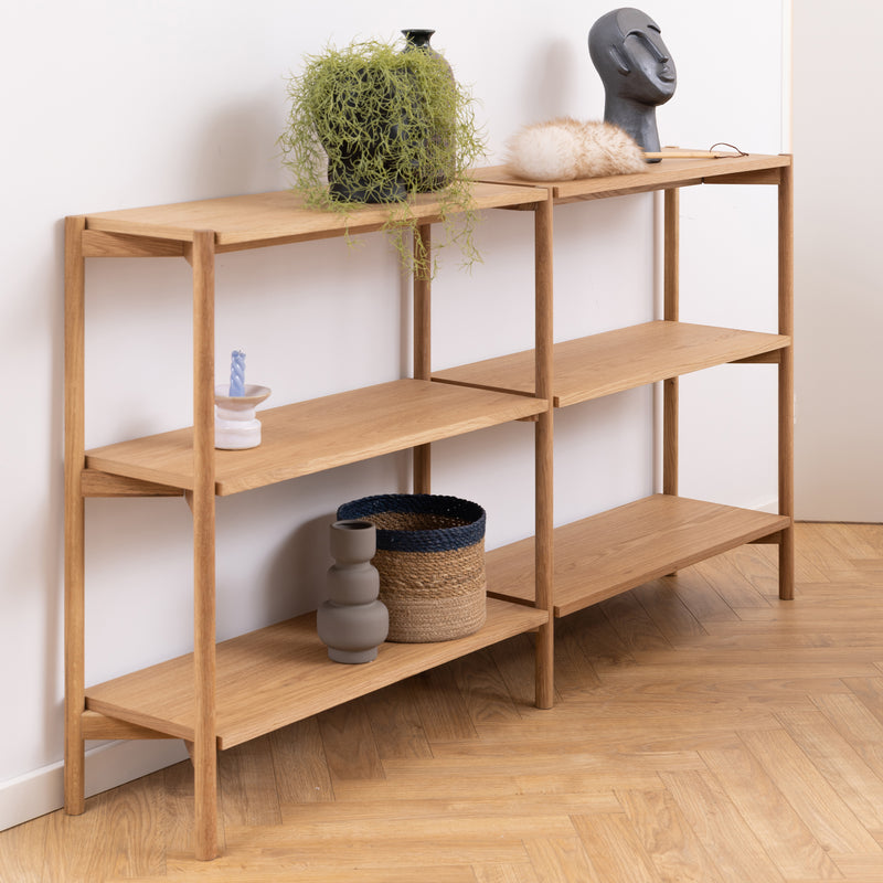Braidwood Bookcase with 4 Shelves – Oak – image 5