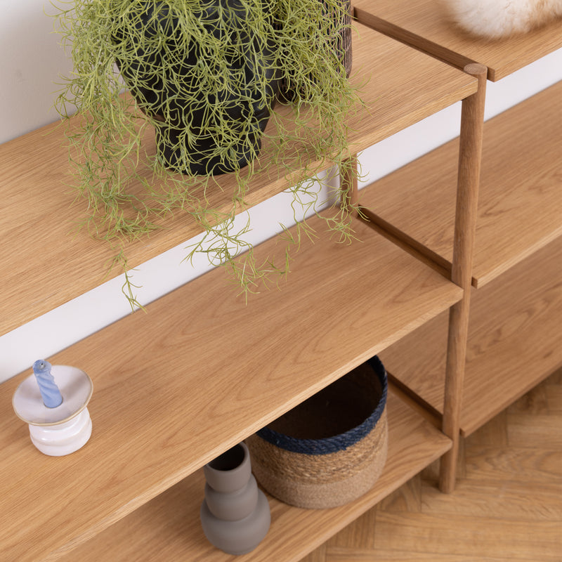 Braidwood Bookcase with 4 Shelves – Oak – image 6