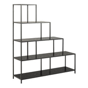 Seaford Bookcase with 4 Shelves – Black – image 1