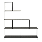 Seaford Bookcase with 4 Shelves – Black – image 2