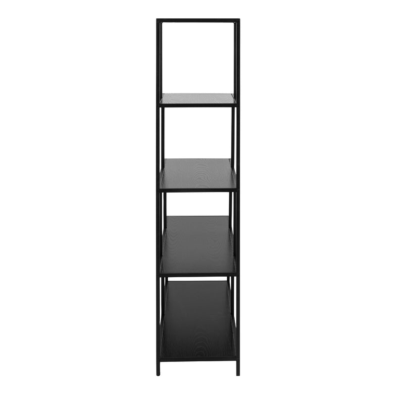 Seaford Bookcase with 4 Shelves – Black – image 3