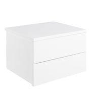 Avignon Bedside Table with 2 Drawers – White – image 1