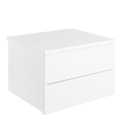 Avignon Bedside Table with 2 Drawers – White – image 1