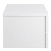 Avignon Bedside Table with 2 Drawers – White – image 3
