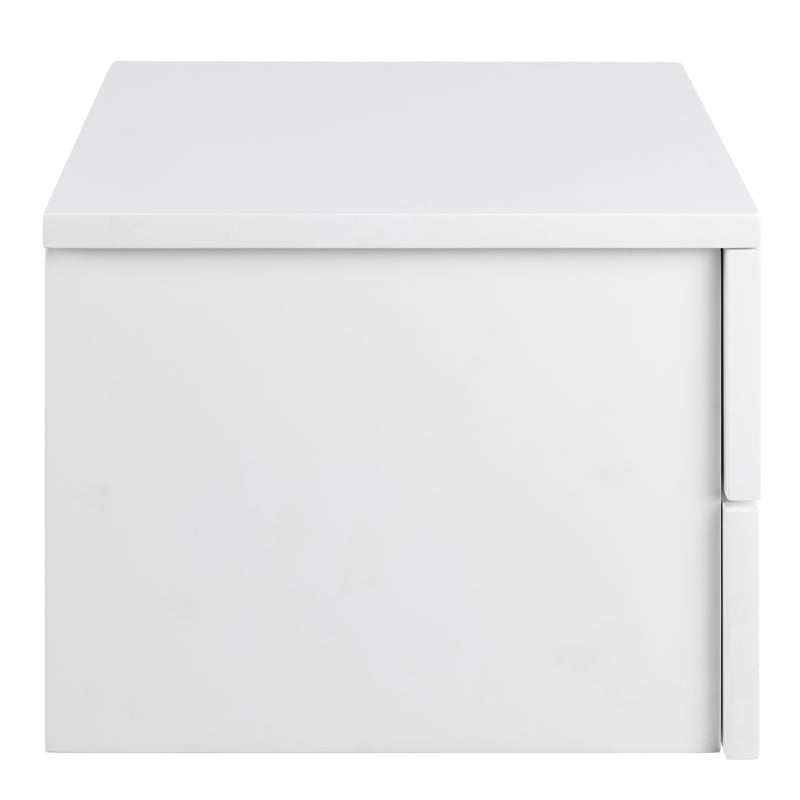 Avignon Bedside Table with 2 Drawers – White – image 3