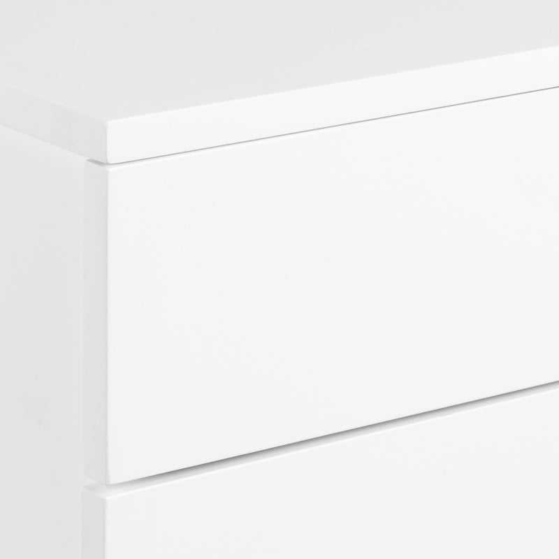 Avignon Bedside Table with 2 Drawers – White – image 6