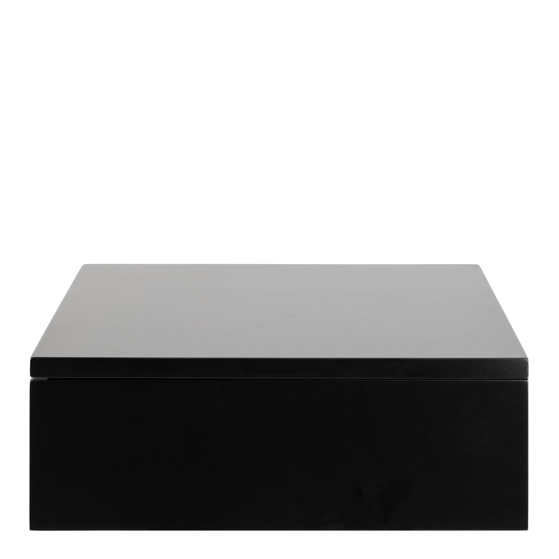 Avignon Square Bedside Table with 1 Drawer – Black – image 2