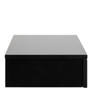 Avignon Square Bedside Table with 1 Drawer – Black – image 3
