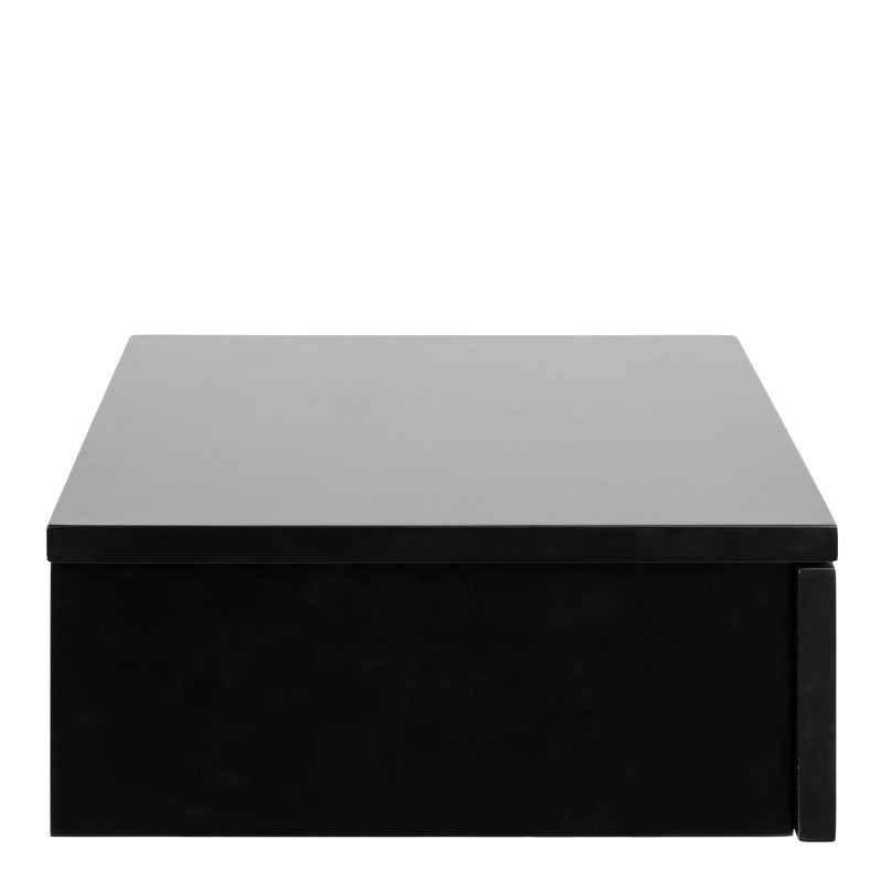 Avignon Square Bedside Table with 1 Drawer – Black – image 3