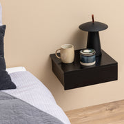 Avignon Square Bedside Table with 1 Drawer – Black – image 5