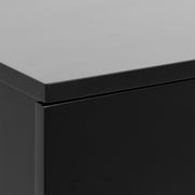 Avignon Square Bedside Table with 1 Drawer – Black – image 6