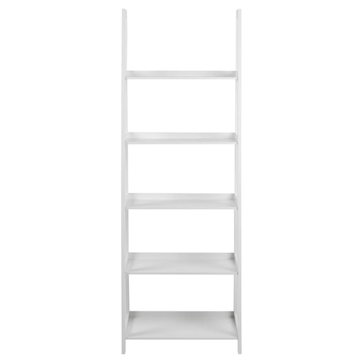 Wally Bookcase with 5 Shelves – White – image 2