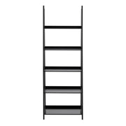 Wally Bookcase with 5 Shelves – Black – image 2
