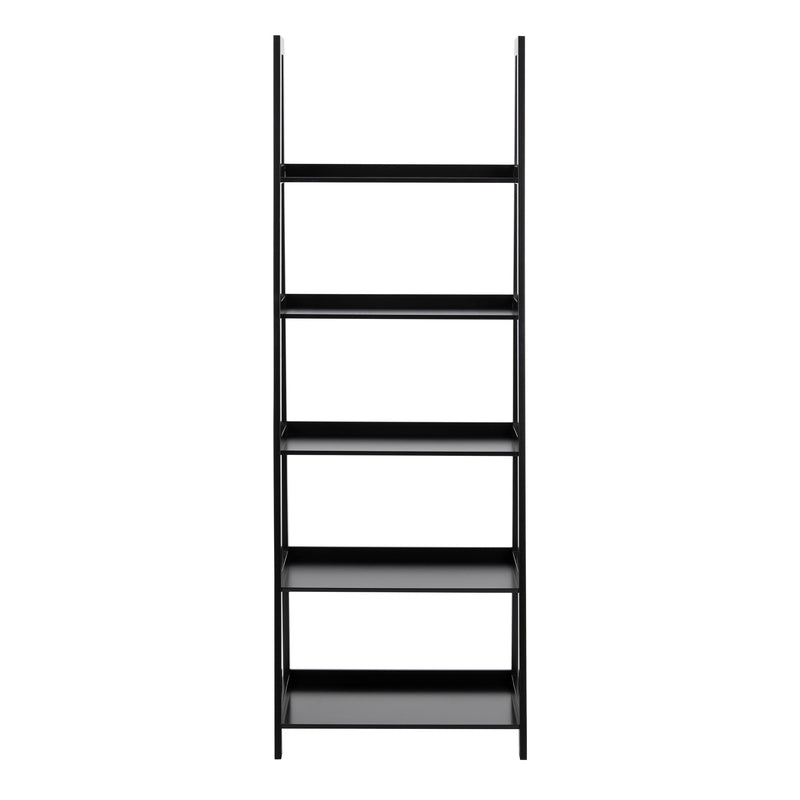 Wally Bookcase with 5 Shelves – Black – image 2
