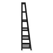 Wally Bookcase with 5 Shelves – Black – image 3