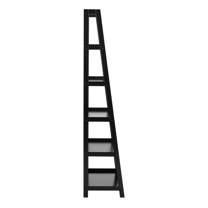 Wally Bookcase with 5 Shelves – Black – image 3