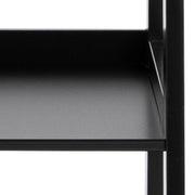 Wally Bookcase with 5 Shelves – Black – image 7