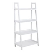 Wally Bookcase with 4 Shelves – White – image 1