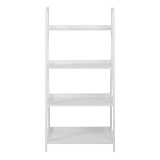 Wally Bookcase with 4 Shelves – White – image 2