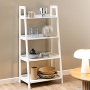 Wally Bookcase with 4 Shelves – White – image 4