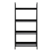 Wally Bookcase with 4 Shelves – Black – image 2