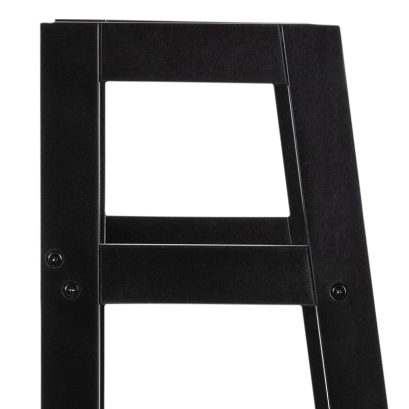 Wally Bookcase with 4 Shelves – Black – image 6