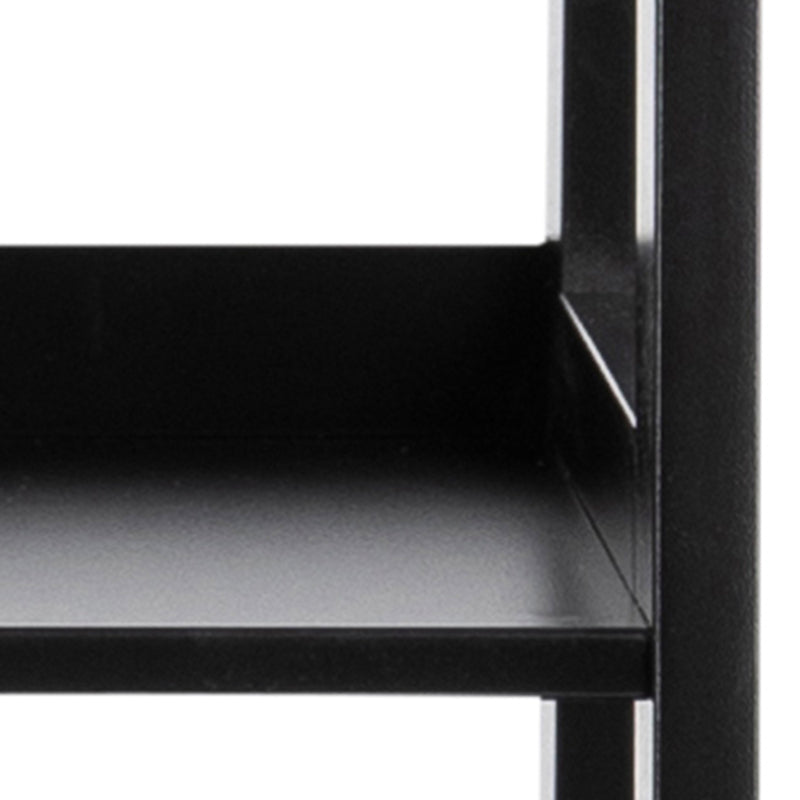 Wally Bookcase with 4 Shelves – Black – image 8