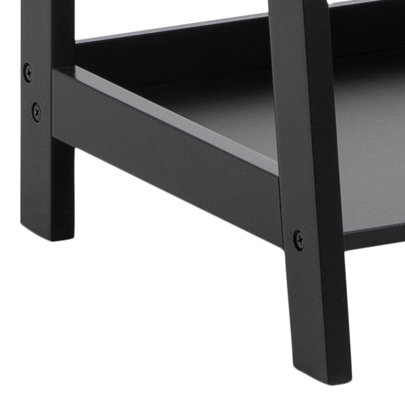 Wally Bookcase with 4 Shelves – Black – image 9