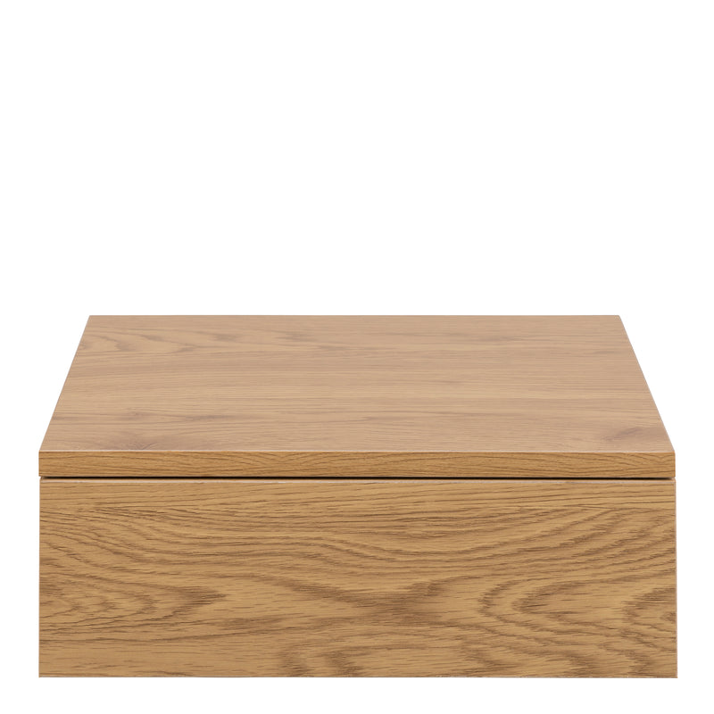 Avignon Square Bedside Table with 1 Drawer – Oak – image 2