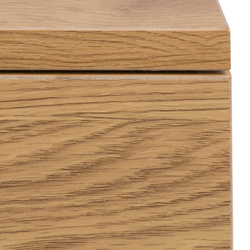 Avignon Square Bedside Table with 1 Drawer – Oak – image 6