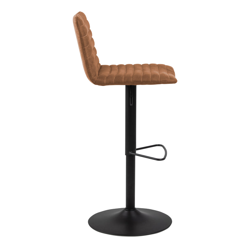 Kimmy Bar Stool Fabic Set of 2 – Brown – image 3