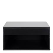 Cholet Square Bedside Table with 1 Drawer – Black – image 2
