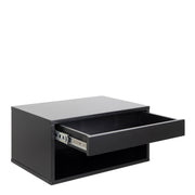 Cholet Square Bedside Table with 1 Drawer – Black – image 3