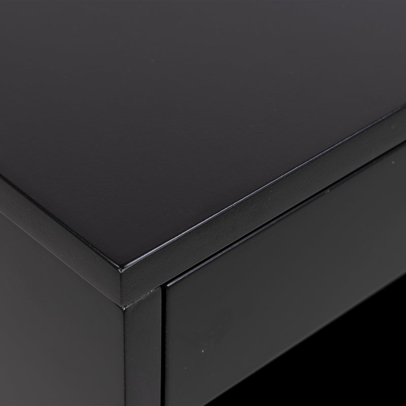 Cholet Square Bedside Table with 1 Drawer – Black – image 5